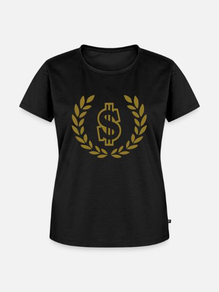 dollar - Frauen Premium Bio T-Shirt - Schwarz