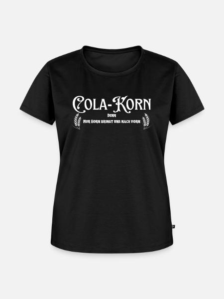 Cola Korn weiss - Frauen Premium Bio T-Shirt - Schwarz