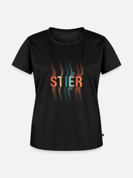 Stier Sternzeichen - Frauen Premium Bio T-Shirt - Schwarz