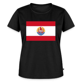 Französisch-Polynesien - Frauen Premium Bio T-Shirt - Schwarz - Vorne - Selfina (174cm)