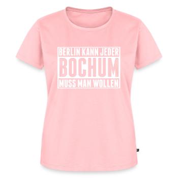 Bochum- Berlin, tout le monde peut faire Bochum, vous devez vouloir - T-shirt Premium bio Femme - rose - Devant - AI Model Female 172 dark (172cm)