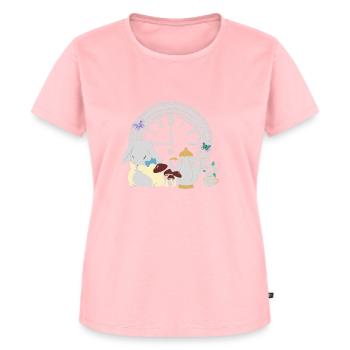 Heure du pays des merveilles - T-shirt Premium bio Femme - rose - Devant - AI Model Female 172 dark (172cm)