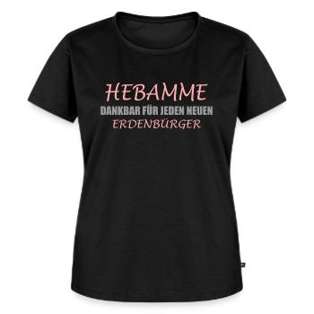 Hebamme - Frauen Premium Bio T-Shirt - Schwarz - Vorne - Selfina (174cm)