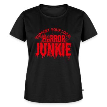Horror Movie Slasher Movie Creepy Movies Gift - Women's Premium Organic T-shirt - black - Front - Selfina (174cm)