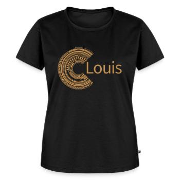 Pour Louis - T-shirt Premium bio Femme - noir - Devant - Selfina (174cm)