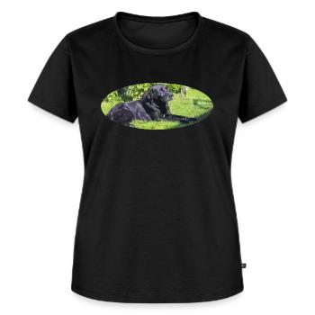 labrador - Women's Premium Organic T-shirt - black - Front - Selfina (174cm)