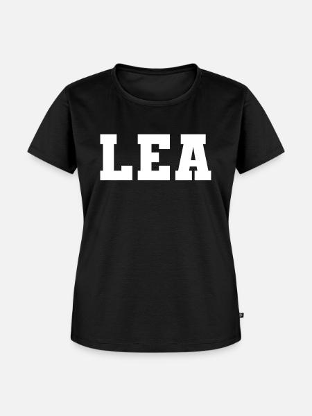 Name - Lea - Frauen Premium Bio T-Shirt - Schwarz