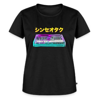SYNTH GEEK JAPANESE - Women's Premium Organic T-shirt - black - Front - Selfina (174cm)