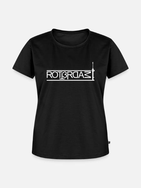 Rotterdam - Frauen Premium Bio T-Shirt - Schwarz