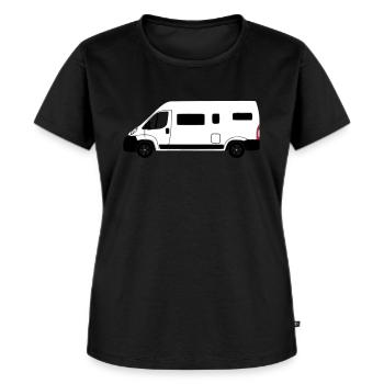 Wohnmobil - Frauen Premium Bio T-Shirt - Schwarz - Vorne - Selfina (174cm)