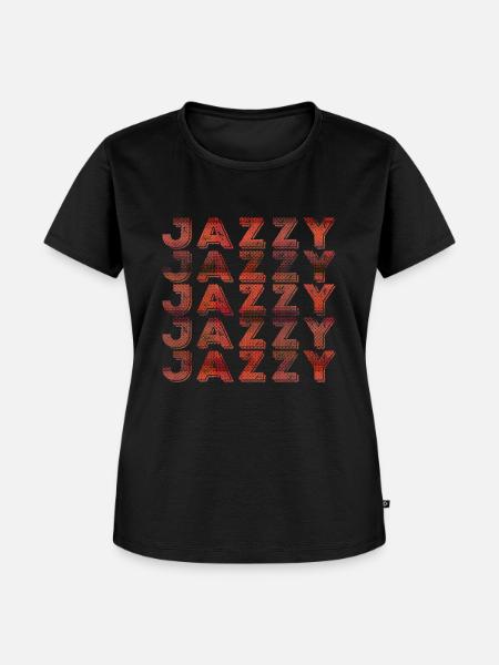 Jazzy Jazz Musik - Frauen Premium Bio T-Shirt - Schwarz