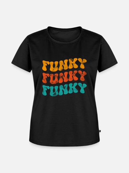 Funky Musik - Frauen Premium Bio T-Shirt - Schwarz
