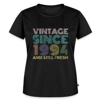 1994 Vintage - Frauen Premium Bio T-Shirt - Schwarz - Vorne - Selfina (174cm)
