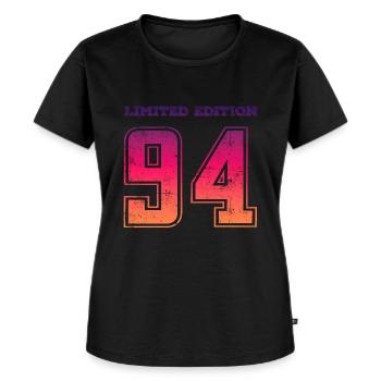 Millésime 1994 - T-shirt Premium bio Femme - noir - Devant - Selfina (174cm)