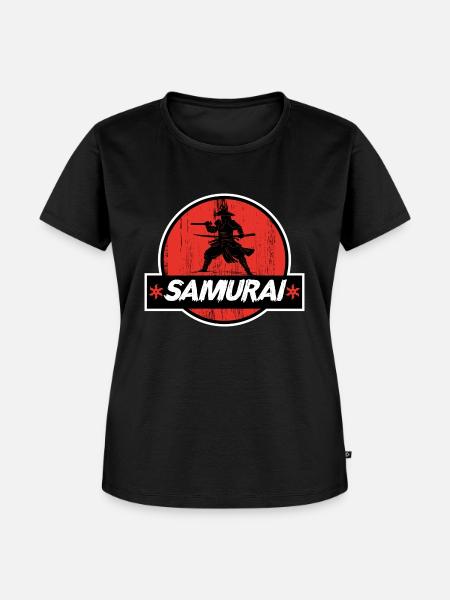 Samurai - Frauen Premium Bio T-Shirt - Schwarz