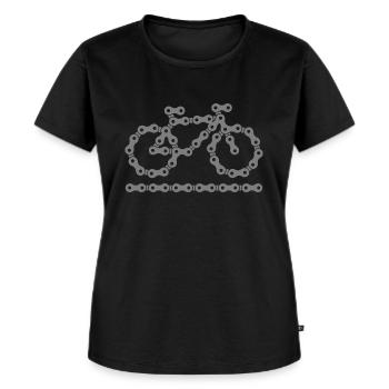Bike - Women's Premium Organic T-shirt - black - Front - Selfina (174cm)