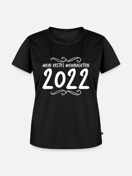 Mein erstes Weihnachten - Frauen Premium Bio T-Shirt - Schwarz