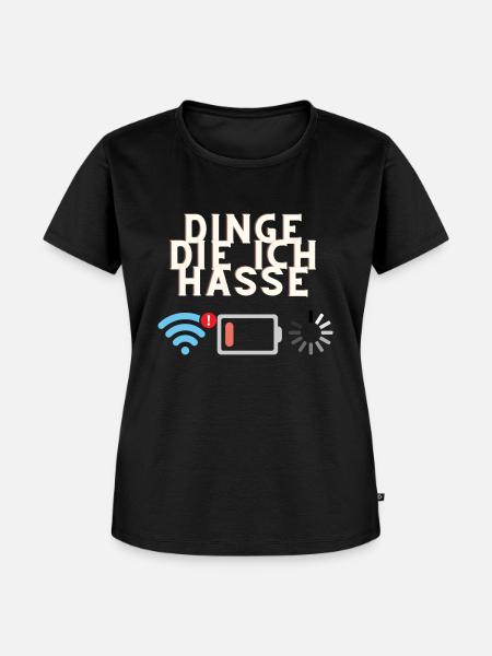 Dinge die ich hasse - Frauen Premium Bio T-Shirt - Schwarz