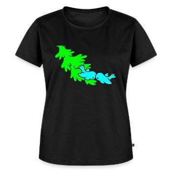 Winter - Frauen Premium Bio T-Shirt - Schwarz - Vorne - Selfina (174cm)