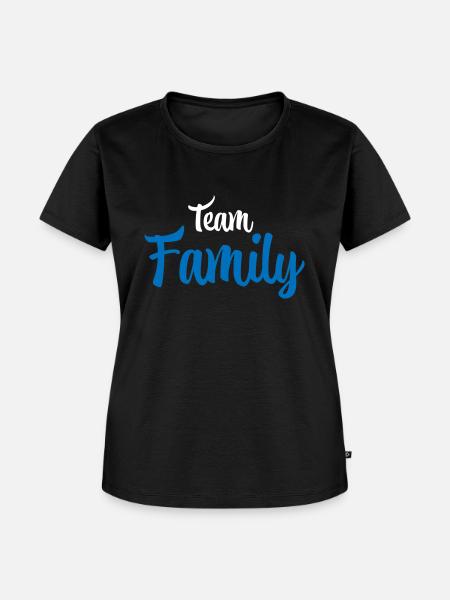 Team family - Frauen Premium Bio T-Shirt - Schwarz