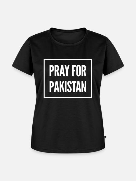 Pray For Pakistan - Frauen Premium Bio T-Shirt - Schwarz