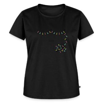 decorative lights - Women's Premium Organic T-shirt - black - Front - Selfina (174cm)