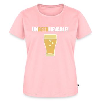 Unbeerlievable white - Women's Premium Organic T-shirt - rose - Front - AI Model Female 172 dark (172cm)