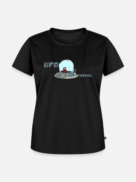 UFO-Reisen - Frauen Premium Bio T-Shirt - Schwarz