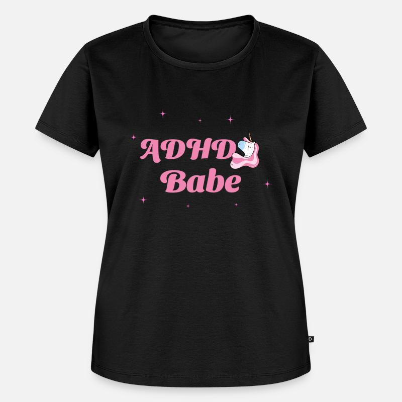 ADHD Babe - neuro affirming - Women's Premium Organic T-shirt - black
