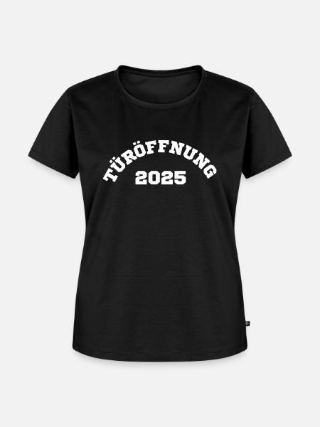 TÜRÖFFNUNG 2025 - Frauen Premium Bio T-Shirt - Schwarz