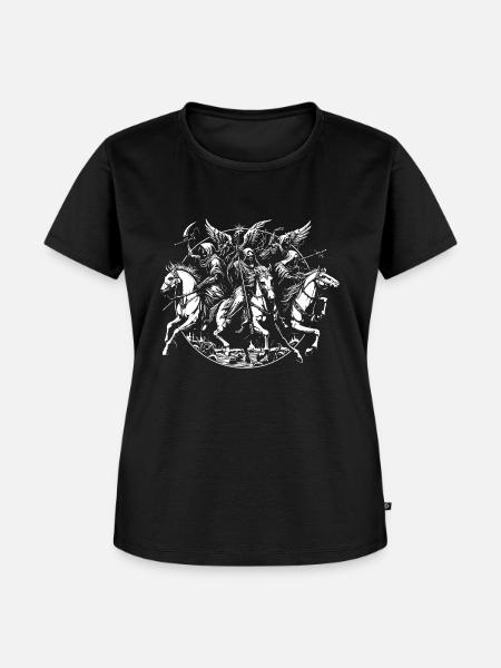 Vier Reiter der Apokalypse - Frauen Premium Bio T-Shirt - Schwarz
