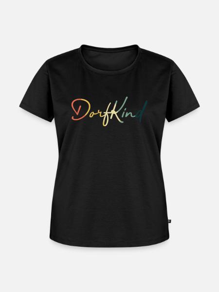 Dorfkind - Frauen Premium Bio T-Shirt - Schwarz