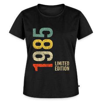 40th Birthday Man Woman 40 Years 1985 Decoration Funny - Women's Premium Organic T-shirt - black - Front - Selfina (174cm)
