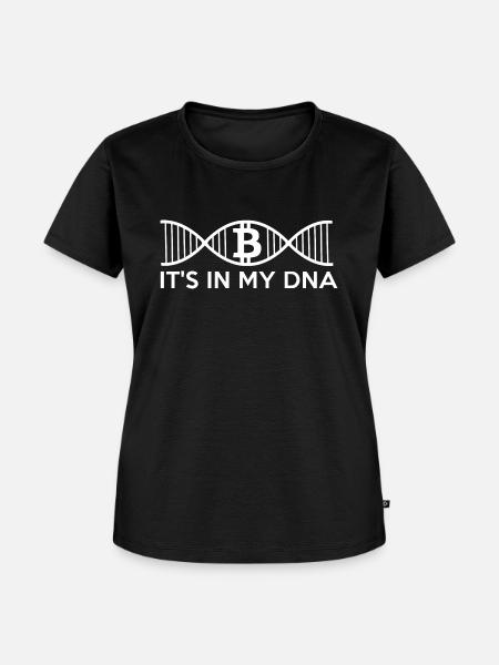 Bitcoin DNA - Frauen Premium Bio T-Shirt - Schwarz