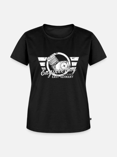 ENGINEERING made in Suhl Simson - Frauen Premium Bio T-Shirt - Schwarz