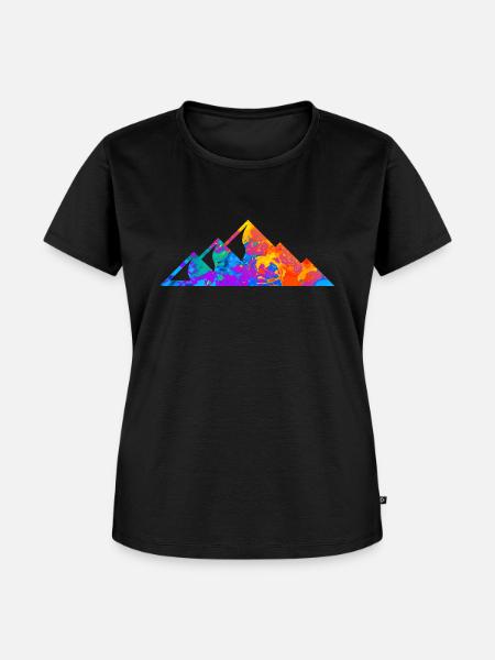 Berg Berge - Frauen Premium Bio T-Shirt - Schwarz