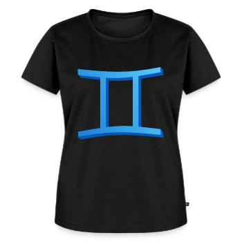 Jumeau - T-shirt Premium bio Femme - noir - Devant - Selfina (174cm)