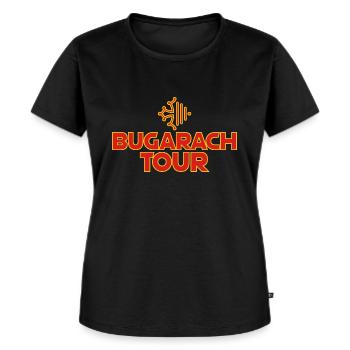 BUGARACH TOUR - Frauen Premium Bio T-Shirt - Schwarz - Vorne - Selfina (174cm)