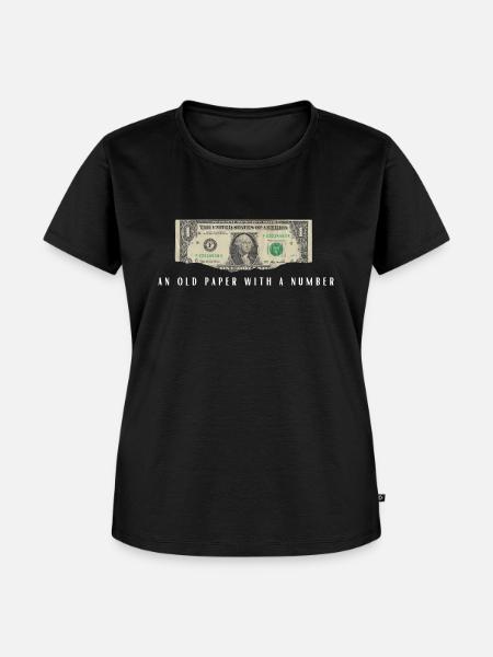 Geld Nummer Reich Geschenkidee Geldschein - Frauen Premium Bio T-Shirt - Schwarz