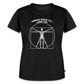 Röntgenbild Da Vinci Radiologen & Röntgentechniker - Frauen Premium Bio T-Shirt - Schwarz - Vorne - Selfina (174cm)