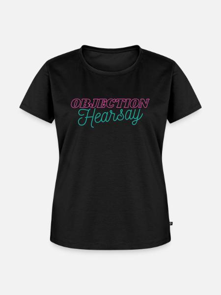 Objection Hearsay Neon - Frauen Premium Bio T-Shirt - Schwarz