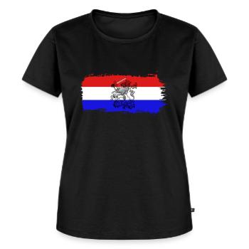 Dutch lion red white blue - Women's Premium Organic T-shirt - black - Front - Selfina (174cm)