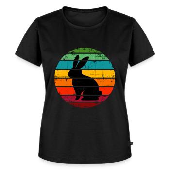 Hare - Women's Premium Organic T-shirt - black - Front - Selfina (174cm)