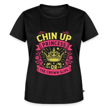 Prinses Familie-uitje: eenvoudig bijpassende kostuums - Vrouwen Premium Bio T-shirt - zwart - Voor - Selfina (174cm)