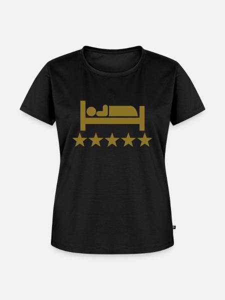 Schlafen - Frauen Premium Bio T-Shirt - Schwarz