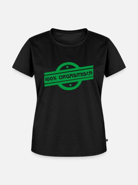orgasmisch oder organic - Frauen Premium Bio T-Shirt - Schwarz