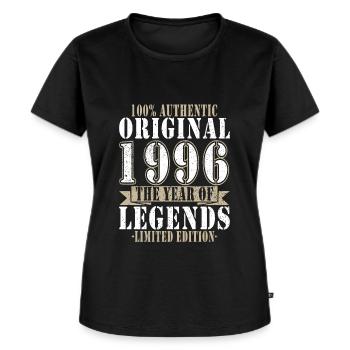 Legend 1996 - Jaar 1996 - Jaar 1996 - Vrouwen Premium Bio T-shirt - zwart - Voor - Selfina (174cm)