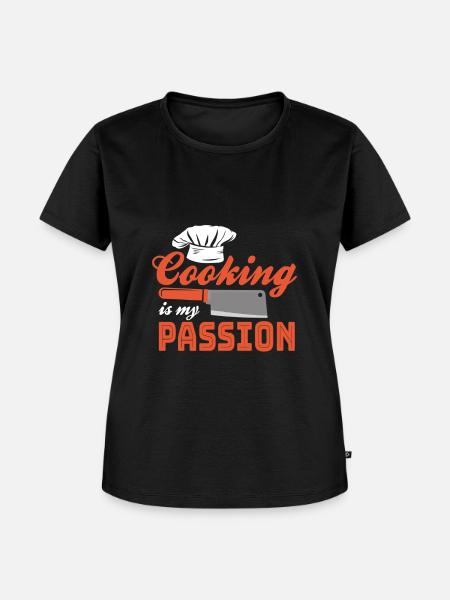 Kochen Spruch Geschenk - Frauen Premium Bio T-Shirt - Schwarz