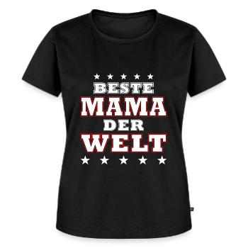 Beste Mama der Welt - Frauen Premium Bio T-Shirt - Schwarz - Vorne - Selfina (174cm)