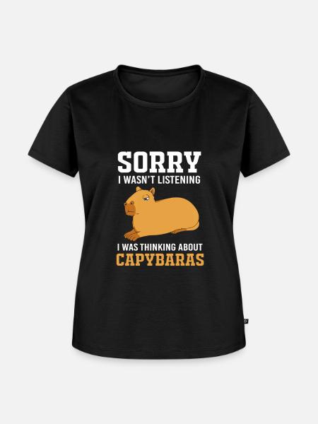 Capybara Capibara - Frauen Premium Bio T-Shirt - Schwarz